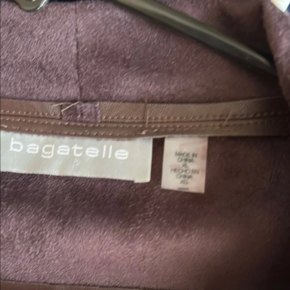 Bagatelle Leather Jacket Brown Waterfall Design - Picture 2 of 5